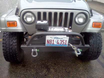 Stubby Front Nostalgia Bumper with Hoop - CJ, YJ, TJ, LJ